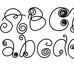 SquigglyLittleWiggly Font File