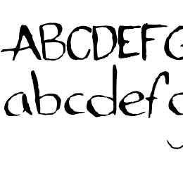 Standard Nib Handwritten Font File