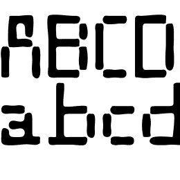 Stencil 8bit Font File