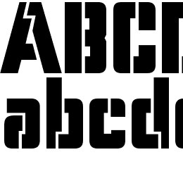 Stencil Camera Font File