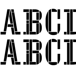 Stencil Four Font File