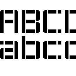 Stencil Pixel-7 Font File