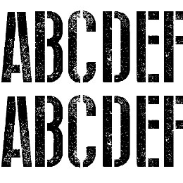 Stencil WW II Font File