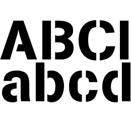 Stencilia-A Font File