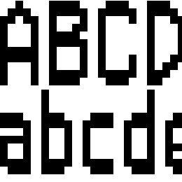 Super Mario 64 DS Font File