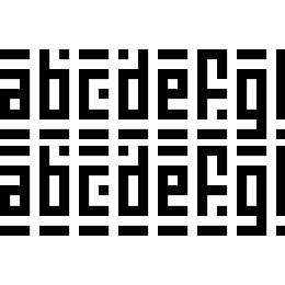 Super Skinny Pixel Bricks Font File