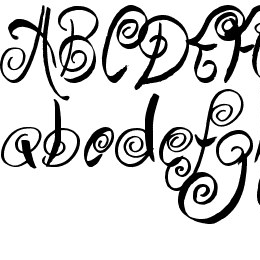 Swirly Shirley Font File