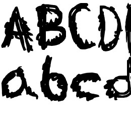 Table in a Bear Suit Font File