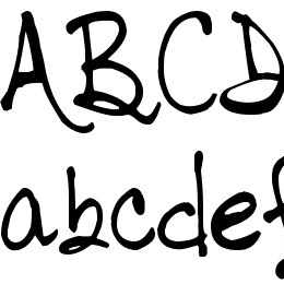 tabor handwriting Font File