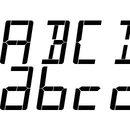 taxi meter Font File