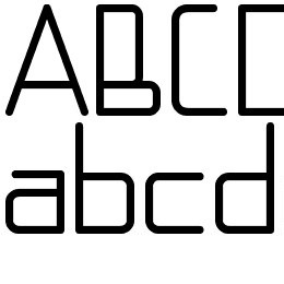 Techno LCD Font File