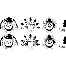 thanksgiving turkey Font File