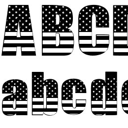 THE AMERICAN Font File