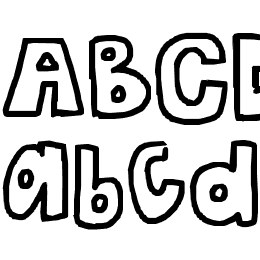 the bubble letters Font File