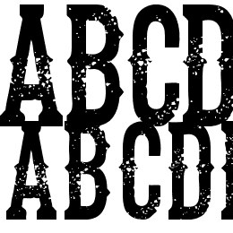 the dead saloon Font File