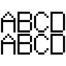 The Jewish Bitmap Font File