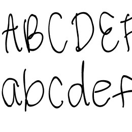 Third Grade Handwriting Font File