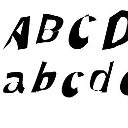 Through The Black Italic Font File