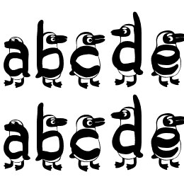 Toronto Zoo Penguins Font File