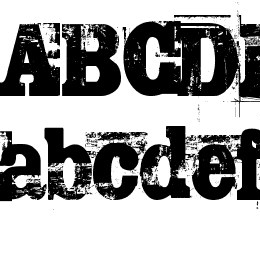 TRASHED Font File