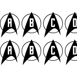 Trek Arrowcaps Font File