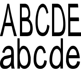 Typical ABC Font File