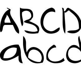 ugly hand writing Font File