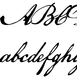 US Declaration Font File