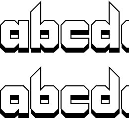 Vannoidyk Shadow Font File