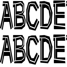 Very bad posture Font File