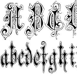 Verzierte Favorite Font File