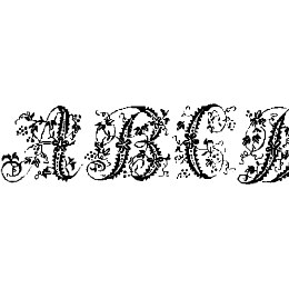 Victorian Initials One Font File