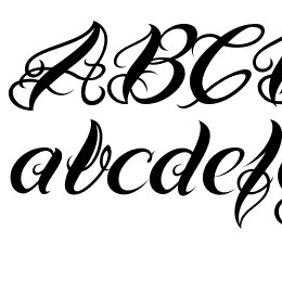 VTC-BadTattooHandOne Font File