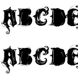 VTKS ROCK GARAGE BAND Font File