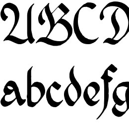 Wernicke Schwabacher Font File