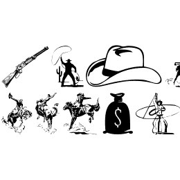 Wild West Icons Font File