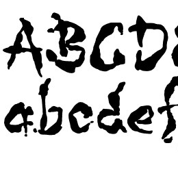 WILD3 Infected Hurt Normal Font File