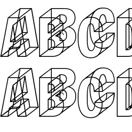 Wireframe Font File