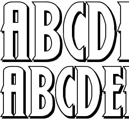 Wolf's Bane Bold Shadow Font File