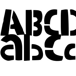 WOODCUTTER ARMY (Stencil) Font File