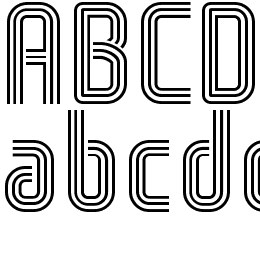 WOX-Striped Triple Demo Font File