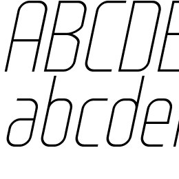 WOX~Modelist Thin Italic Demo Font File