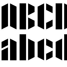 Xacto Blade Font File