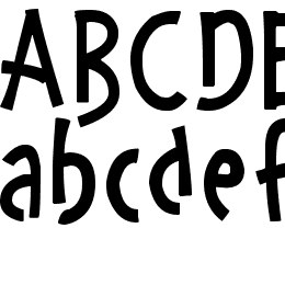 Zany Races Font File