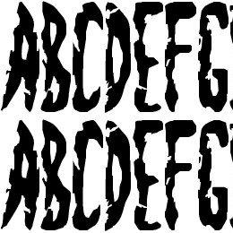 Zombie Shooting Font File